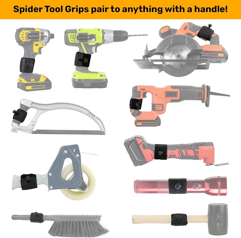 SPIDER Tool Holster - Improve The Way You Carry Your Power Drill, Driver, Multitool, Pneumatic, Multi-Tool and More on Your Belt - Compatible With All Major Tool Brands - Image 3
